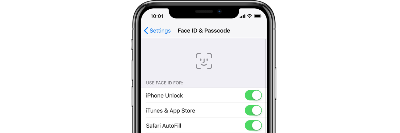 Login and unlock Silentel with Face ID on iPhone X